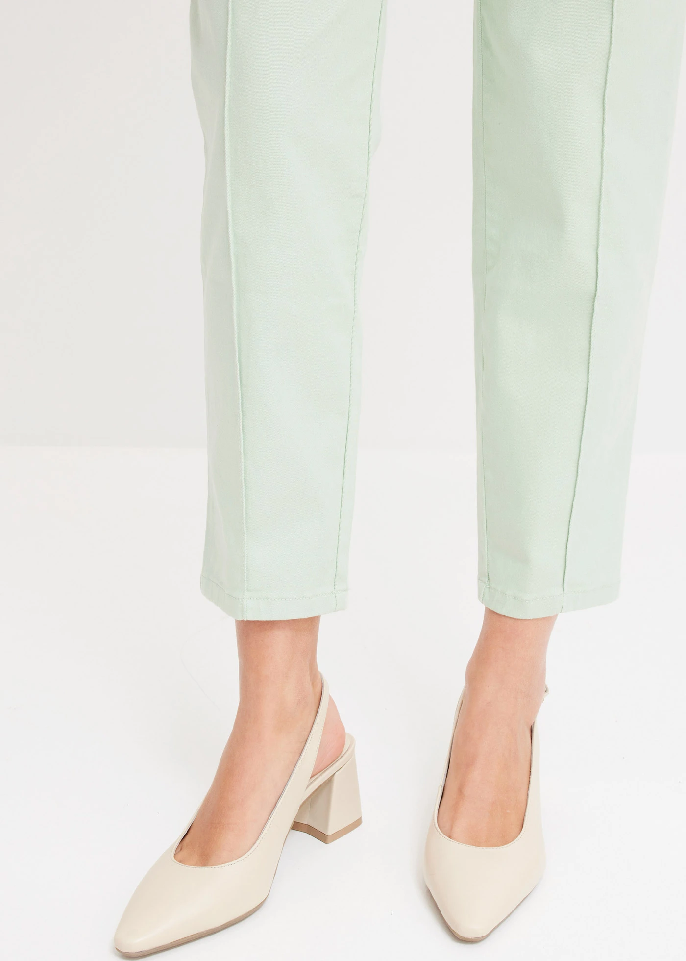 Stretch broek • lichtrietgroen used • bonprix online shop