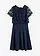 Rochie midi cu dantelă, culoare: bleumarin