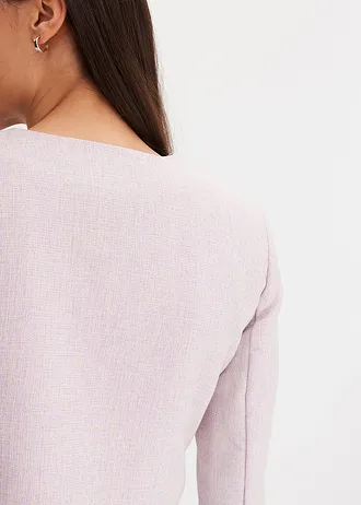 Korte blazer van bouclé • lila gemêleerd • bonprix online shop
