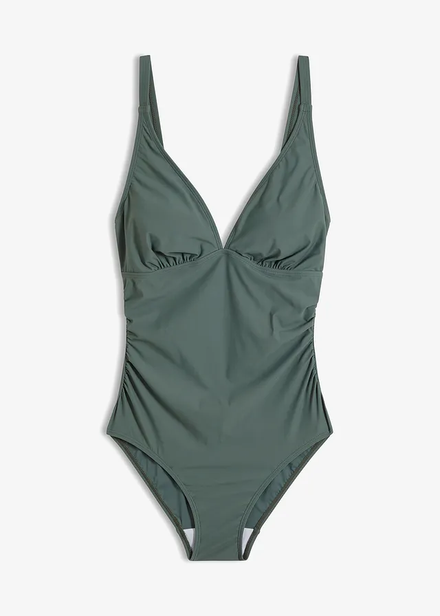 Costum de baie cu decolteu în V, cu efect de modelare ușor