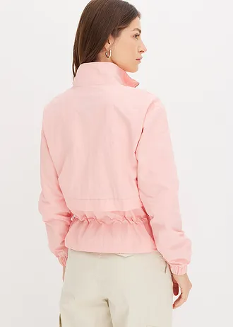 Korte jas met koordje in de taille, Kleur: soft roze