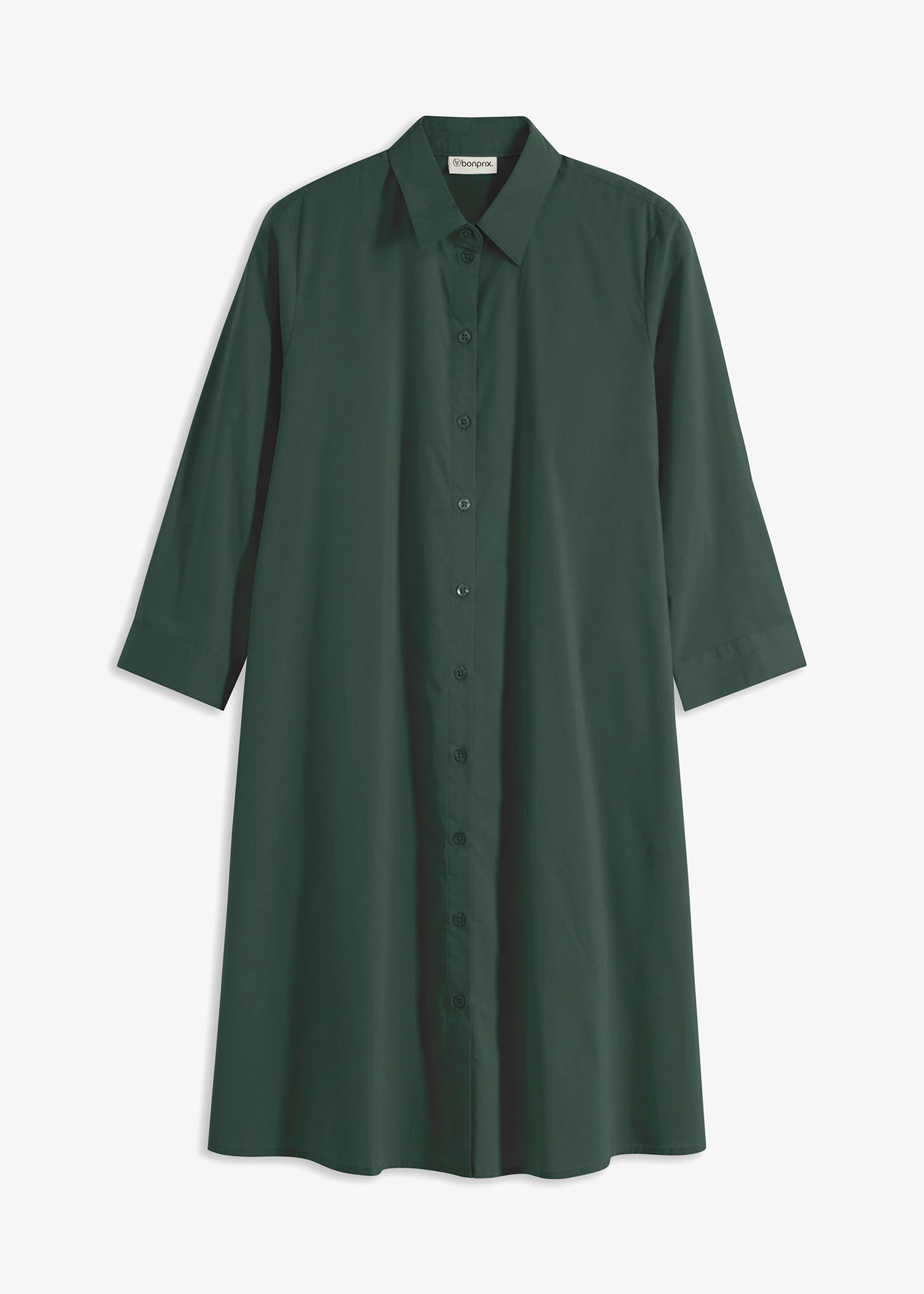 Overhemdjurk van stevig popeline • schaduwgroen • bonprix online shop