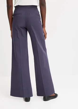 Keprové kalhoty s ozdobnými knoflíky • noční modrá • bonprix obchod