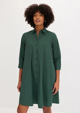 Robe-chemise • vert feuille • Boutique bonprix