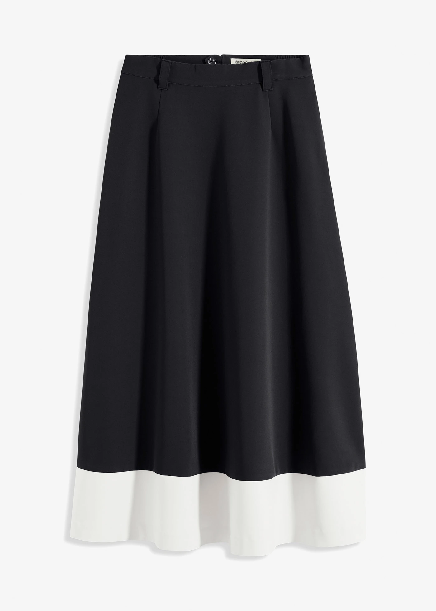 Maxi rok • zwart/wolwit • bonprix online shop