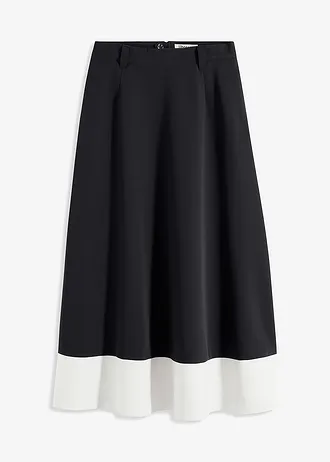 Maxi rok • zwart/wolwit • bonprix online shop