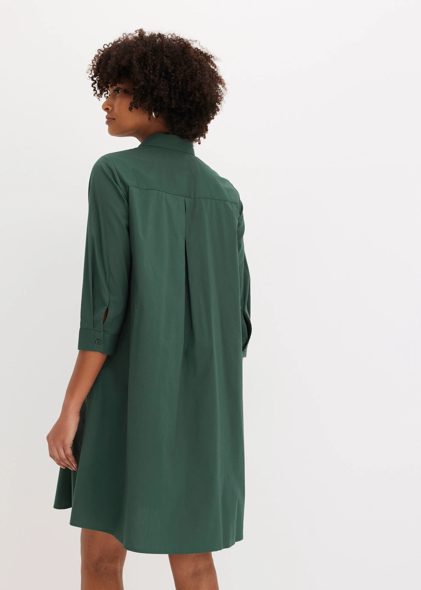 Overhemdjurk van stevig popeline • schaduwgroen • bonprix online shop
