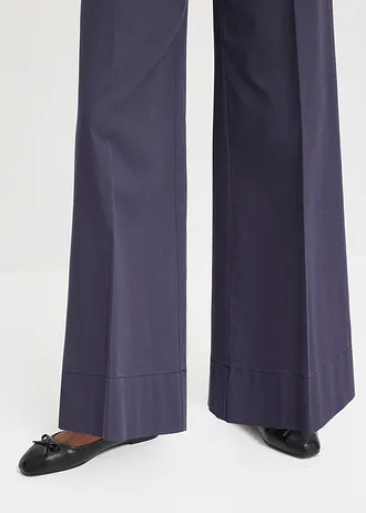 Keprové kalhoty s ozdobnými knoflíky • noční modrá • bonprix obchod