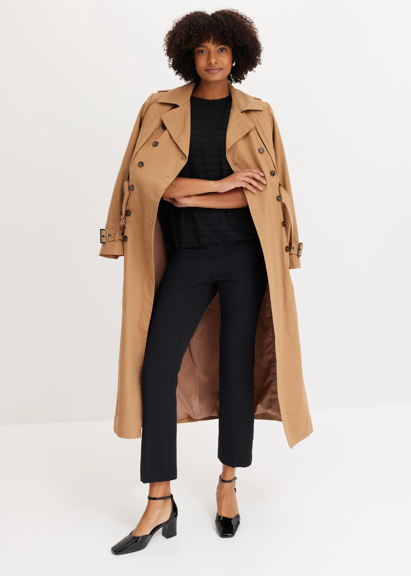 Úpletová tunika se strukturou • černá • bonprix obchod