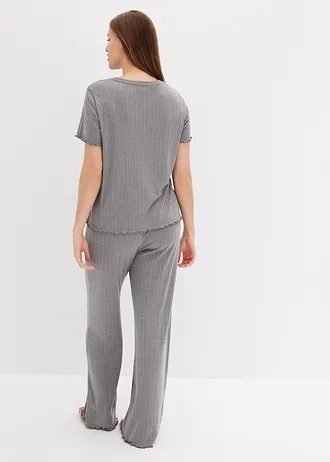Pyjama • grijs gemêleerd • bonprix online shop
