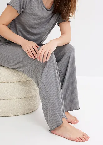 Pyjama • grijs gemêleerd • bonprix online shop