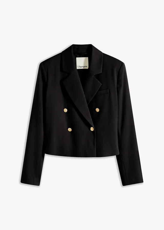 Krátky blejzer s ozdobnými gombičkami