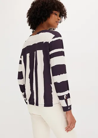 Shirt tuniek • ivoorkleur-nachtblauw gestreept • bonprix online shop