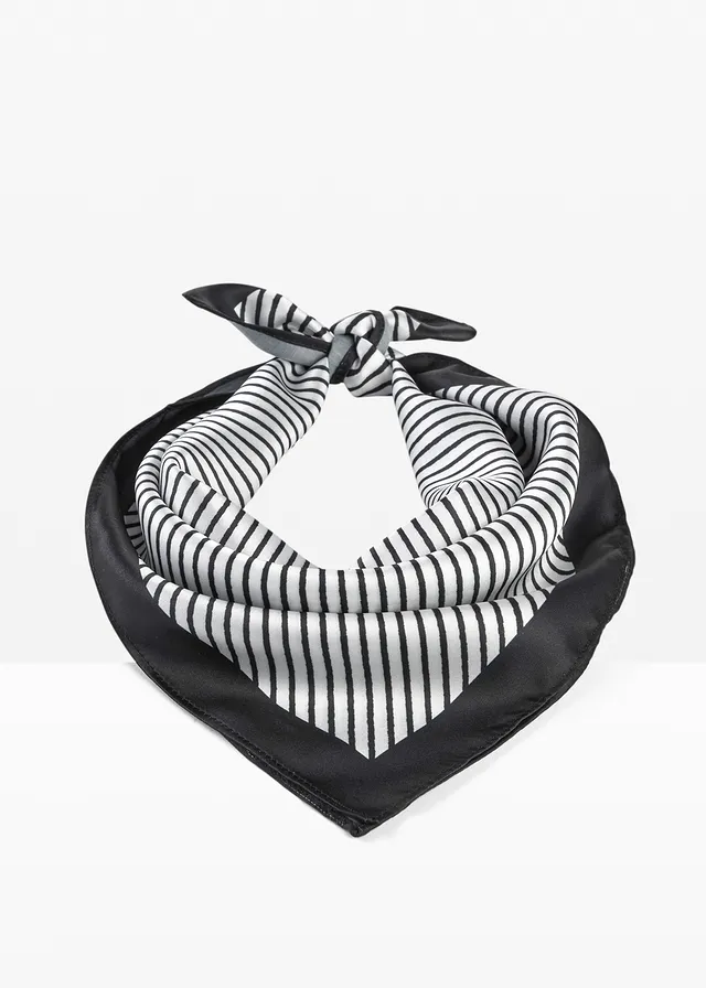 Foulard rayé • crème + noir • Boutique bonprix