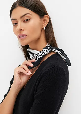 Foulard rayé • crème + noir • Boutique bonprix