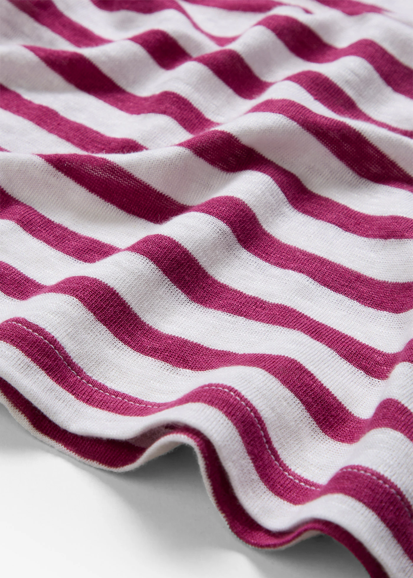 Tričko z čistého lnu, s netopýřími rukávy • fialová-bílá s proužky • bonprix obchod