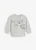 Baby sweater met Dino-print van biologisch katoen, Kleur: lichtgrijs gemêleerd met print