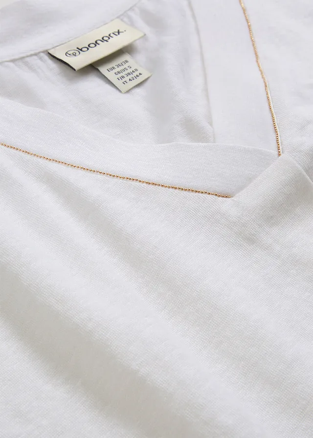 T-shirt 100% lin • blanc • product-page.page-title-suffix