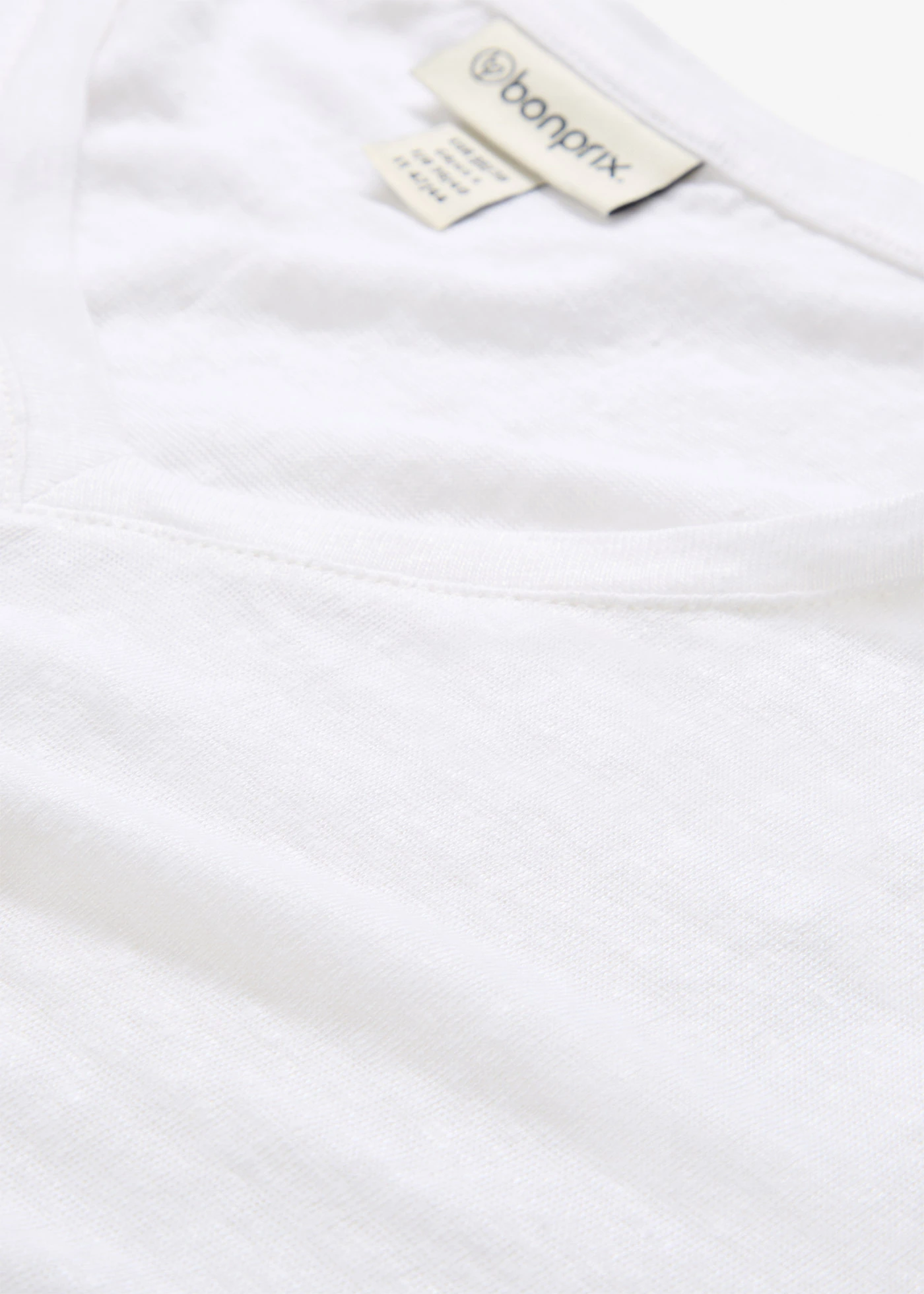 T-shirt en lin • blanc • Boutique bonprix