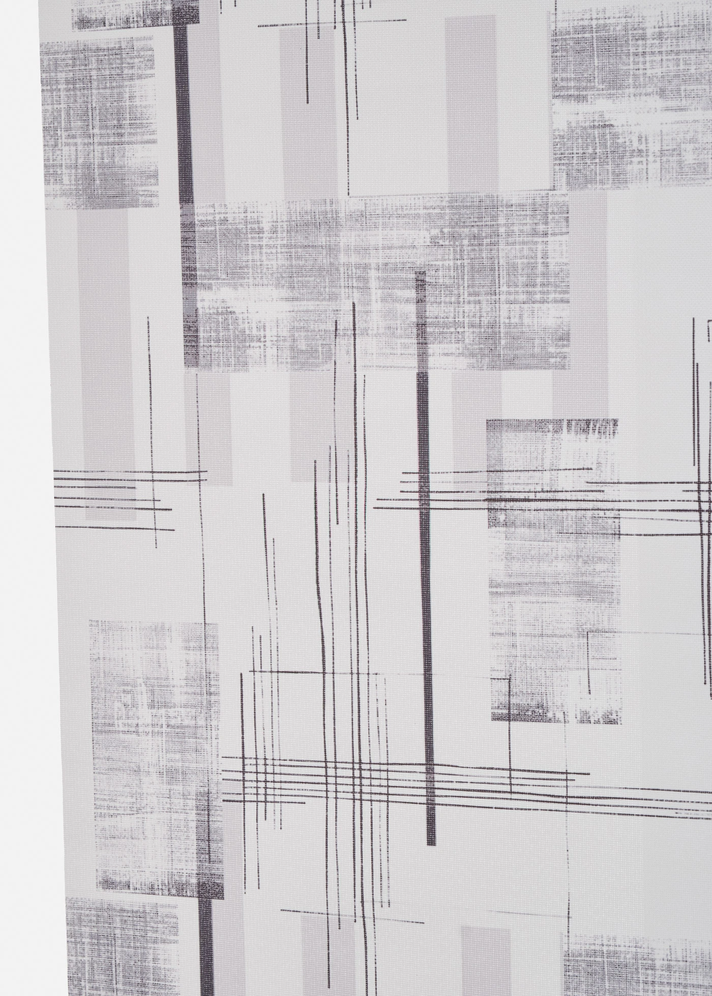 Panneau coulissant en voilage motif graphique (1 pce.) • gris • Boutique bonprix