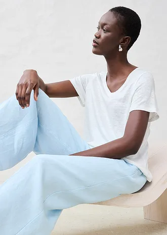 Tričko z čistého lnu • bílá • bonprix obchod