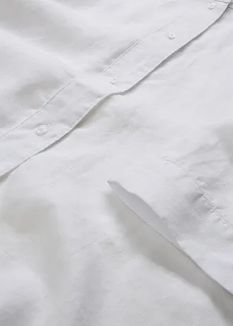 Bluzka oversize z czystego lnu • biały • sklep bonprix