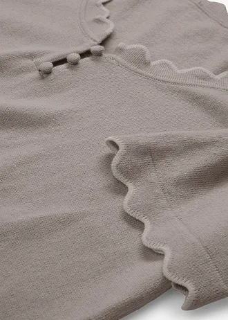 Sweter z domieszką jedwabiu • jasny piaskowy - biel wełny • bonprix obchod