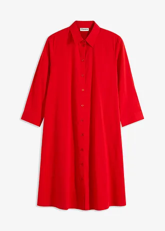 Rochie tip cămașă din poplin robust