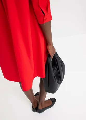 Overhemdjurk van stevig popeline • aardbeirood • bonprix online shop