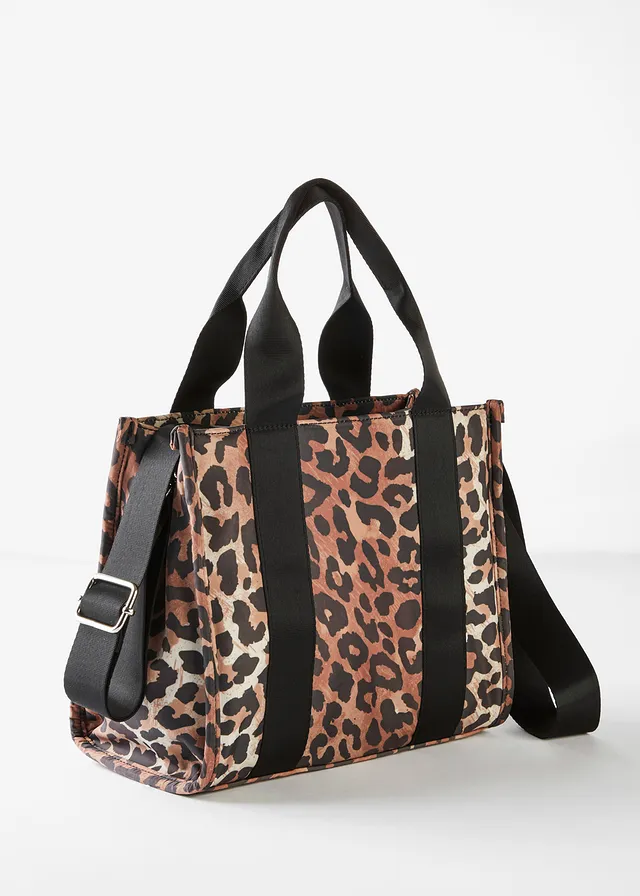 Sac à main avec imprimé léopard • noir + beige léopard • product-page.page-title-suffix