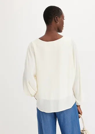 Chiffon tuniek met strass • natuurbeige • bonprix online shop