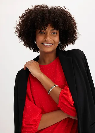 Shirt tuniek met structuur • aardbeirood • bonprix online shop