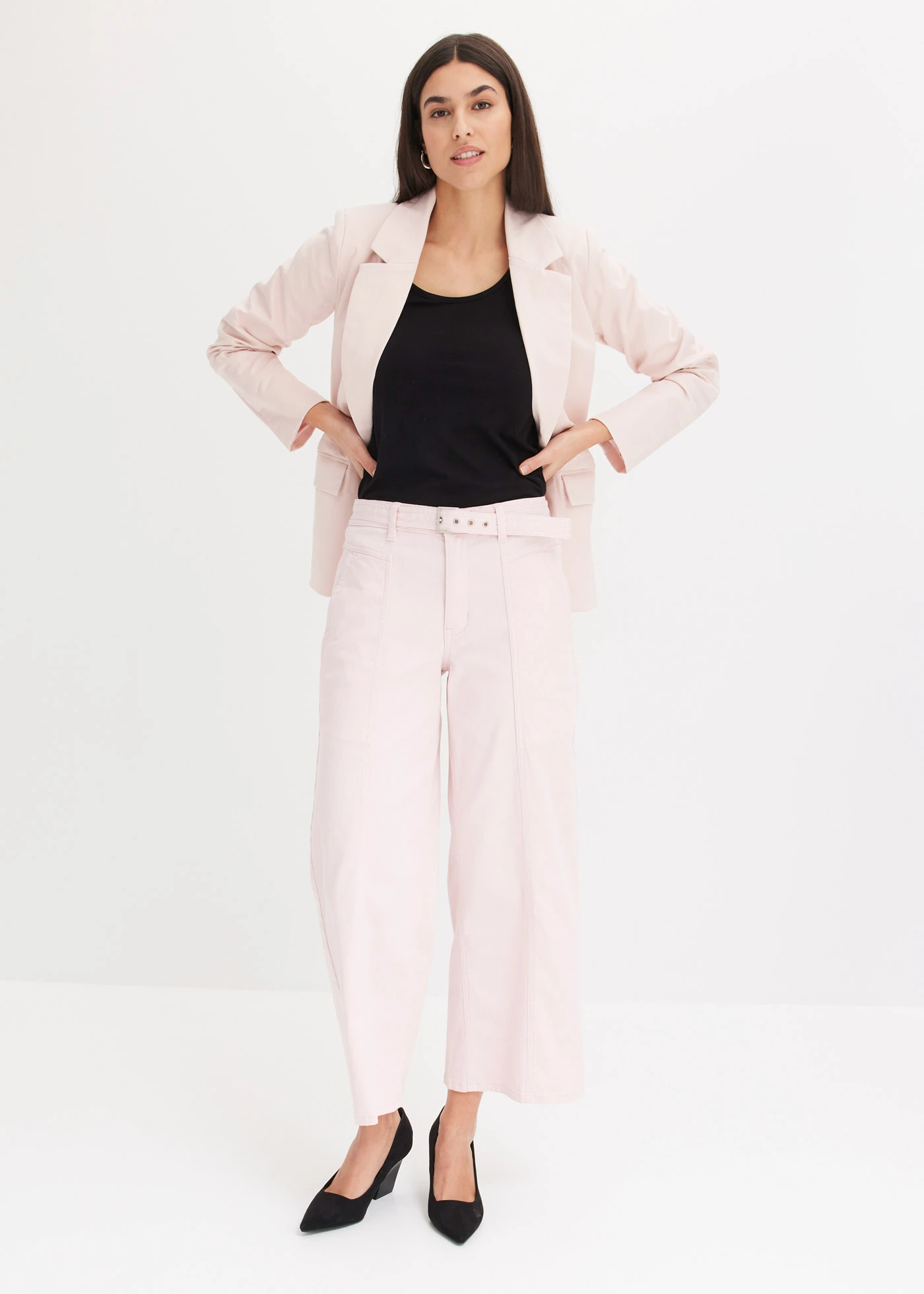 Top (2 szt.) • czarny+biały • sklep bonprix