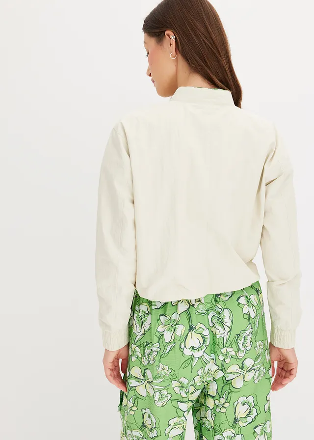 Bluzon soft scurt, culoare: bej natur