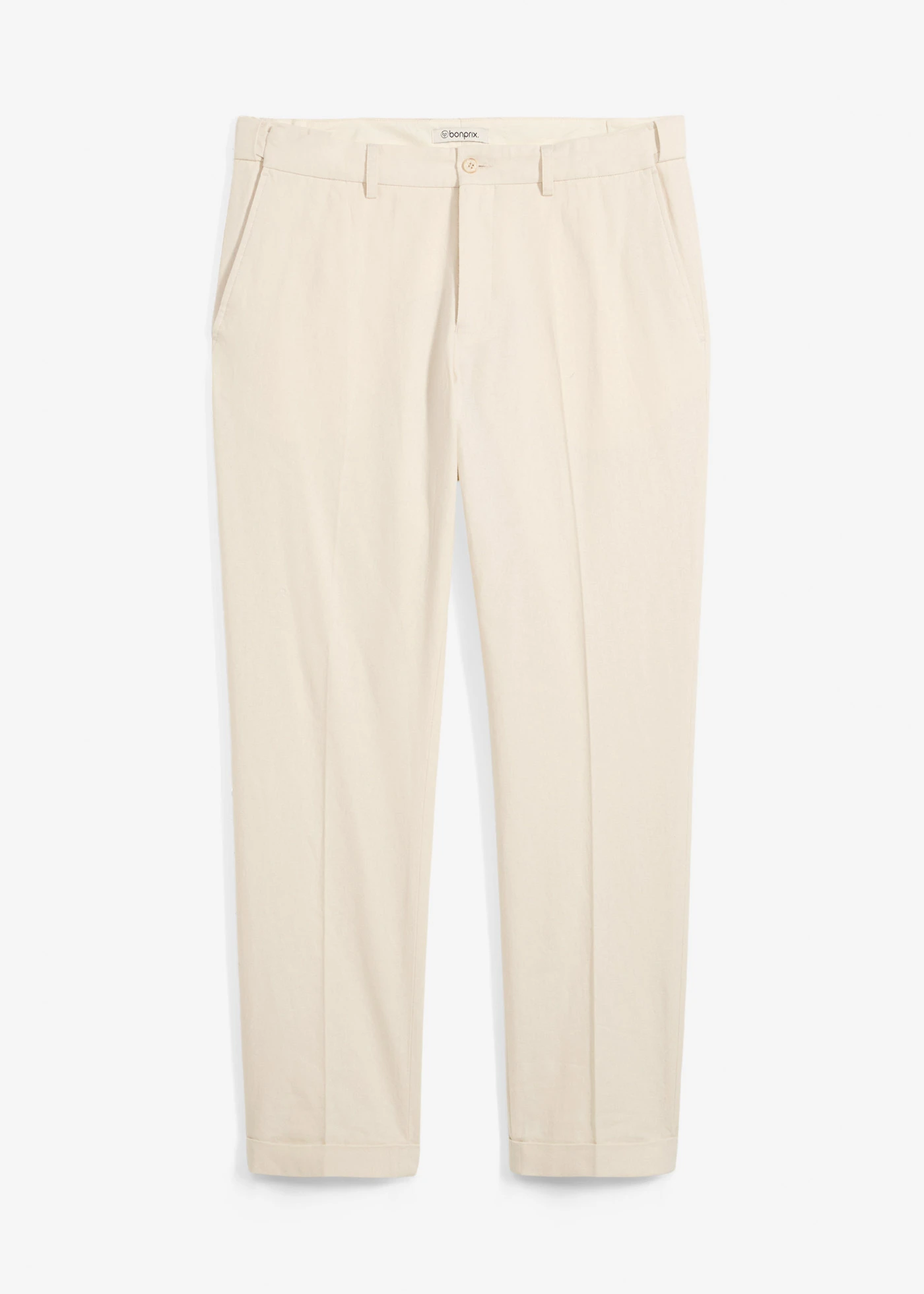 Pantalon van luchtig linnenmix, regular fit • naturel • bonprix online shop