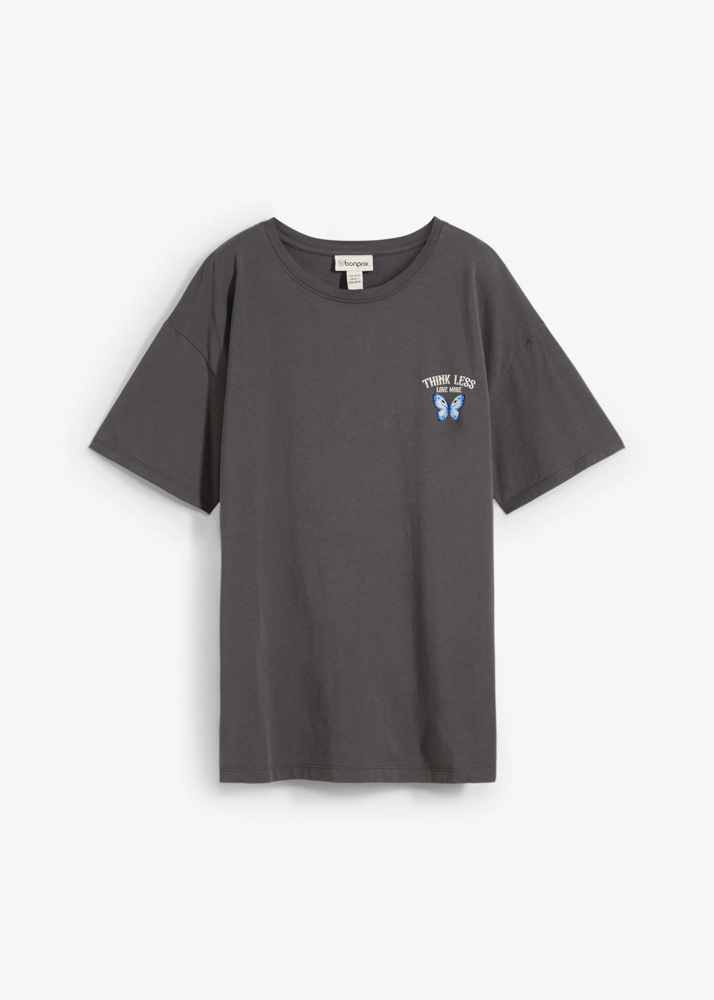 T-shirt van biologisch katoen • antraciet • bonprix online shop