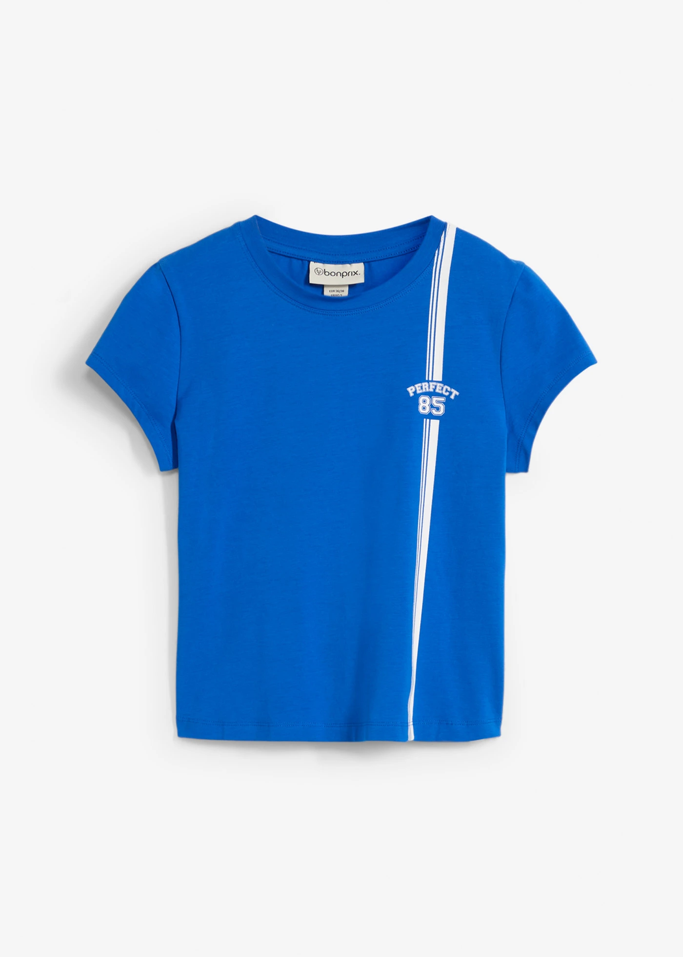 Kort T-shirt met print • arctisch blauw-wit met print • bonprix online shop