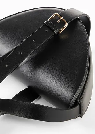 Schoudertas met een asymmetrische look • zwart • bonprix online shop