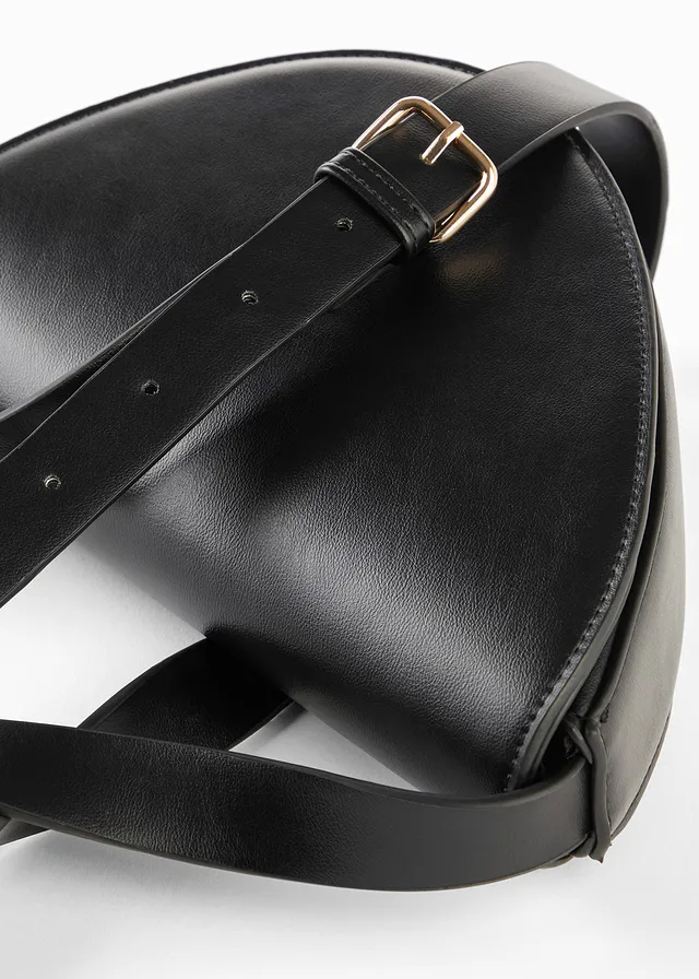 Schoudertas met een asymmetrische look • zwart • product-page.page-title-suffix