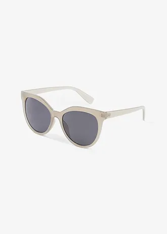 Lunettes de soleil, Couleur: beige transparent