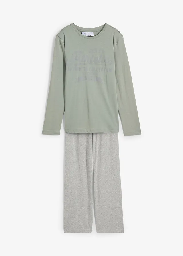 Pijama cu bumbac organic moale (set/2 piese)