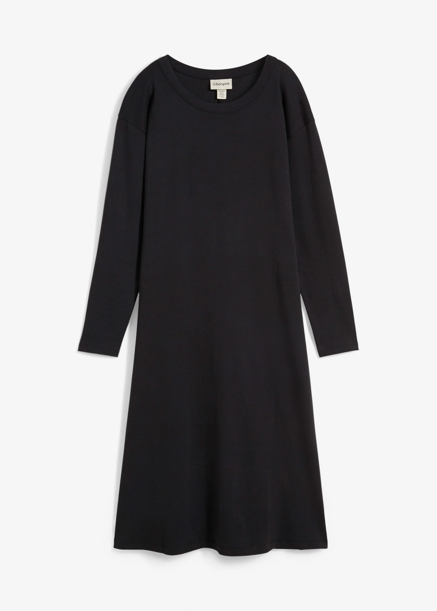 Jersey jurk van zwaar biologisch katoen • zwart • bonprix online shop