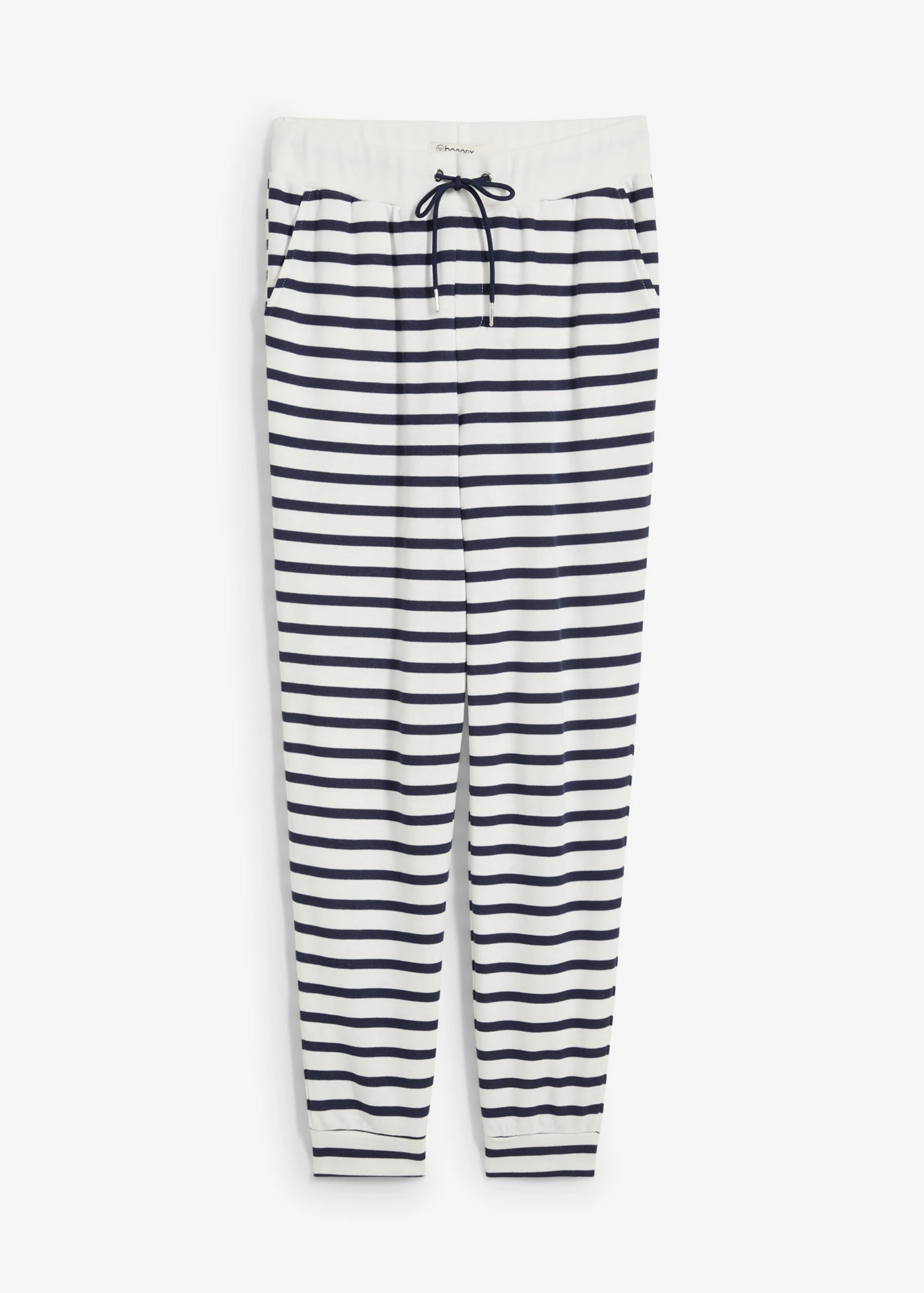 Sweatpants • wolwit-donkerblauw gestreept • bonprix online shop