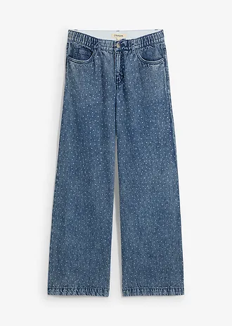 未使用 NEEDBY heritage JENNY 22 80’sMD BLUE Dżinsy Baggy mid waist, super soft, cropped • cena 139,99 zł