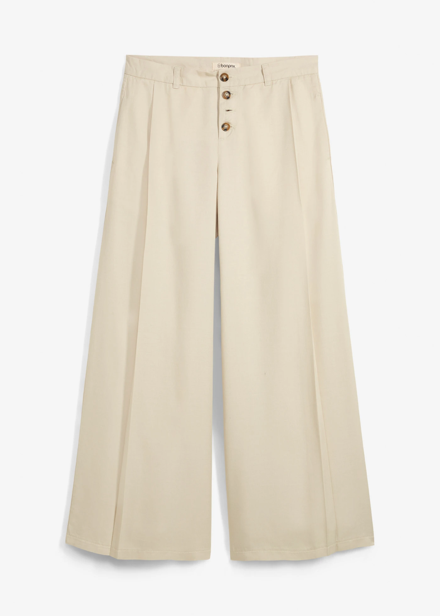 Twill broek van soepelvallend lyocell • licht olijfgroen • bonprix online shop