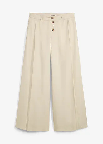 Twill broek van soepelvallend lyocell • licht olijfgroen • bonprix online shop