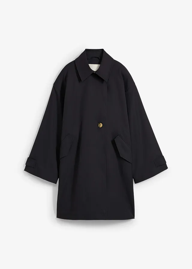 Trench-coat coupe trapèze