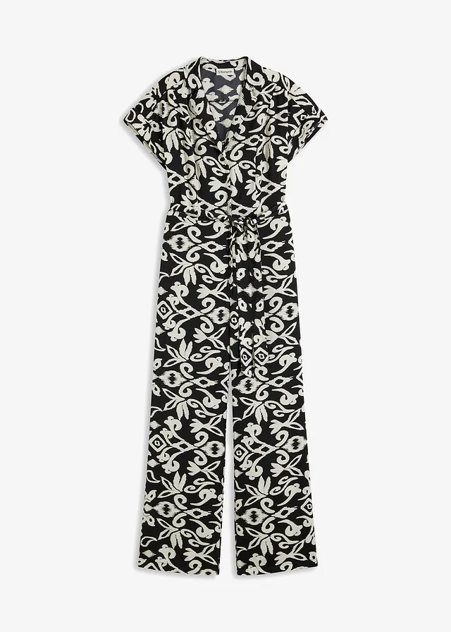 Potlačený overal z jemného saténu