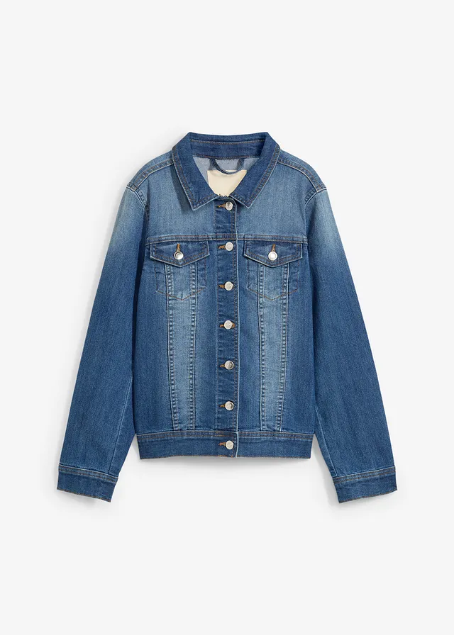 Oversized spijkerjas, Kleur: blue stone
