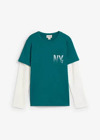 2-in-1 longsleeve van katoen